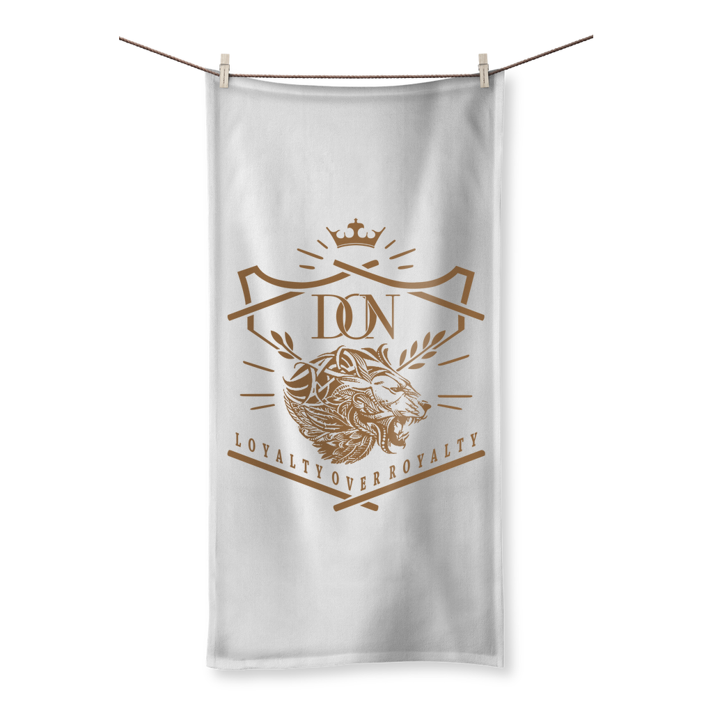 Gray Loyalty Over Royalty Sublimation All Over Towel