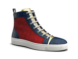 Gianmarco X Don Antelope Leather Red Blue & Gold High-Tops - Shoes