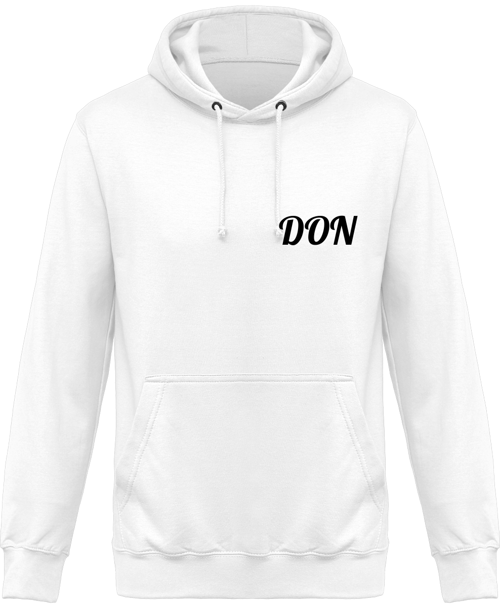 Mens Official Don One Colour Hoodie - Blanc / Xs - Homme>Sweatshirts