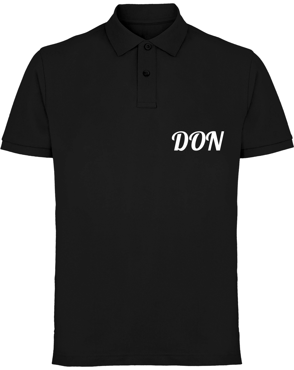 Mens Official Don Piqué Polo-Shirt - Black / S - Homme>Polos