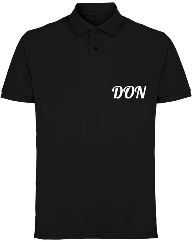 Mens Official Don Piqué Polo-Shirt - Black / S - Homme>Polos