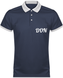 Mens Official Don Polo Piqué Performance Polo-Shirt - Navy / White / Xs - Homme>Vêtements De Sport