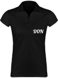 Womens Official Don Lightweight Polo-Shirt - Black / S - Femme>Polos