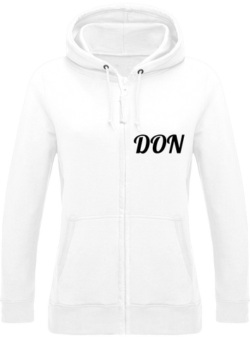 Womens Official Don Zipped Hoodie - Arctic White / Xs - Femme>Sweatshirts