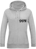 Womens Official Don Zipped Hoodie - Heather Grey / Xs - Femme>Sweatshirts