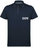 Mens Official Don Maille Piquée Sport Polo - French Navy / Silver / S - Homme>Vêtements De Sport