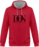 Mens Official Don Complex Two-Tone Hoodie - Hot Pink / Heather Grey / Xs - Unisexe>Sweatshirts