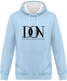 Mens Official Don Complex Two-Tone Hoodie - Sky / Arctic White / S - Unisexe>Sweatshirts