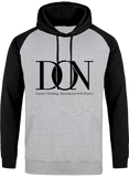 Mens Official Don Signature Cross-Fade Hoodie - Heather Grey / Black / S - Homme>Sweatshirts