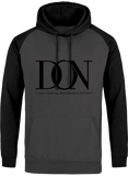 Mens Official Don Signature Cross-Fade Hoodie - Charcoal / Black / S - Homme>Sweatshirts