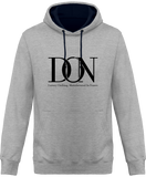 Mens Official Don Signature Two-Tone Hoodie - Heather Grey / French Navy / Xs - Unisexe>Sweatshirts