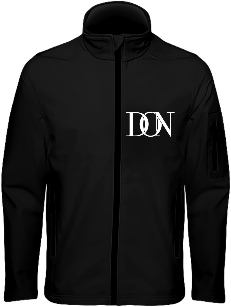 Mens Official Don Signature Dark Soft-Shell Jacket - Black / S - Homme>Vestes & Manteaux