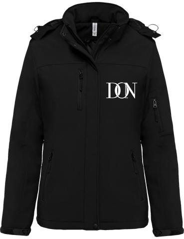 Womens Official Don Signature Softshell Lined Parka - Black / Xs - Femme>Vestes & Manteaux