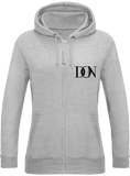 Womens Official Don Signature Zipped Hoodie - Heather Grey / Xs - Femme>Sweatshirts