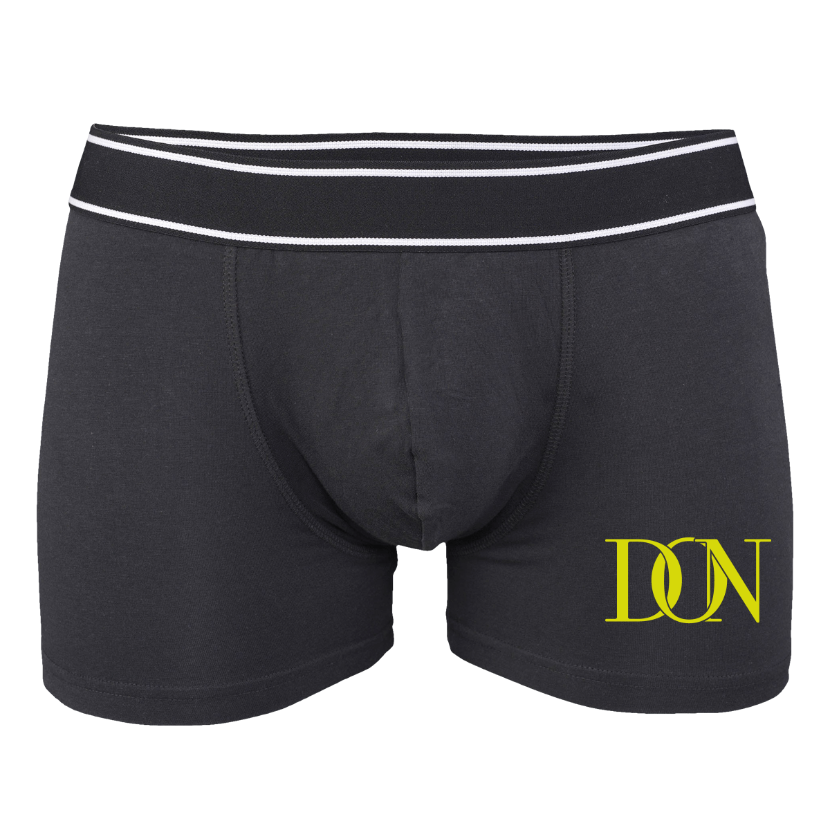 Mens Official Don Signature Gold Boxer Short - Black / S - Homme>Sous-Vêtements