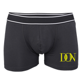 Mens Official Don Signature Gold Boxer Short - Black / S - Homme>Sous-Vêtements