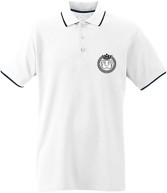 Mens Official Don Lions Pride Polo-Shirt - White / Navy / White / S - Homme>Polos