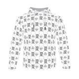 Official DON Mens White Gold Print Hoodie