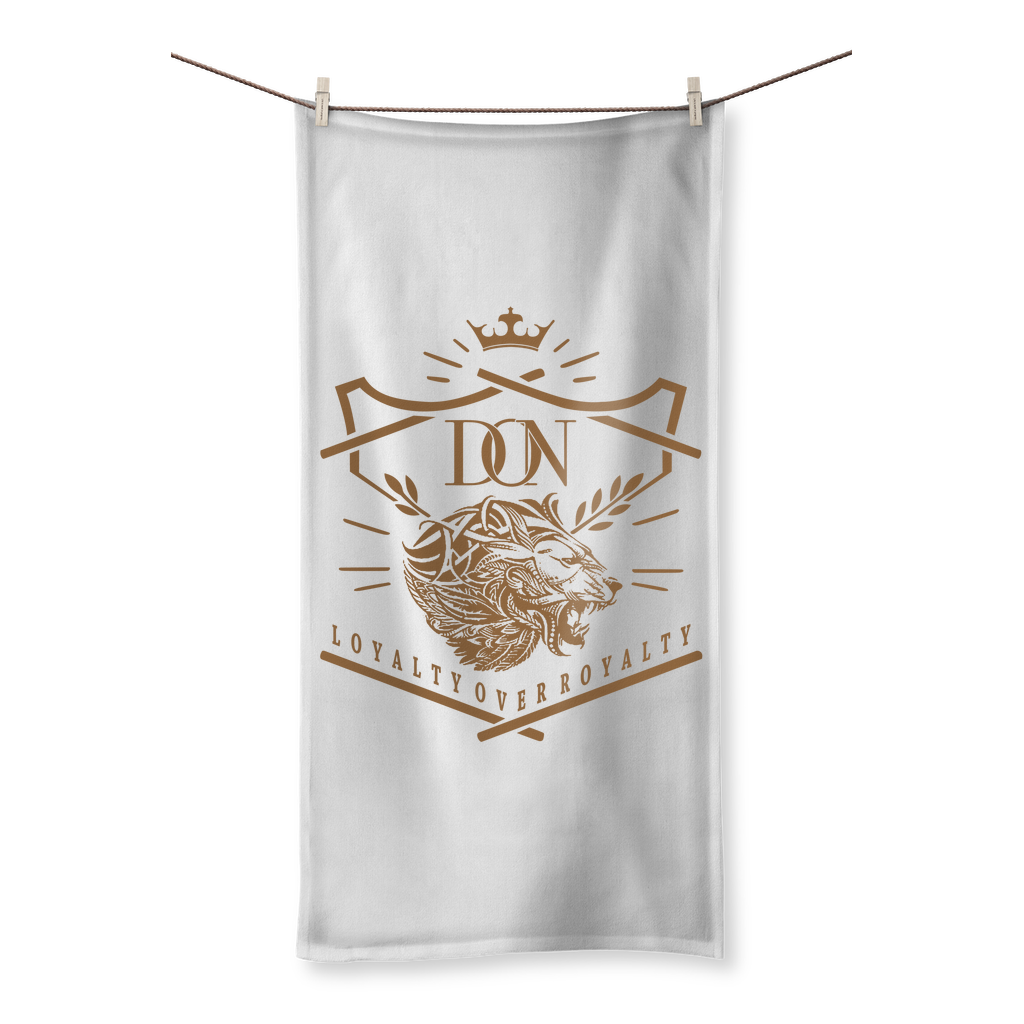 Gray Loyalty Over Royalty Sublimation All Over Towel