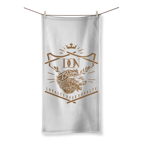 Gray Loyalty Over Royalty Sublimation All Over Towel