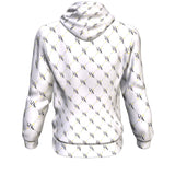 Lavender Men's Official DON Signature Print White Hoodie