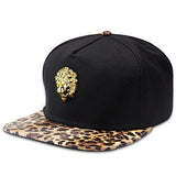 Black Gold Lion Snapback