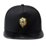 Black Gold Lion Snapback