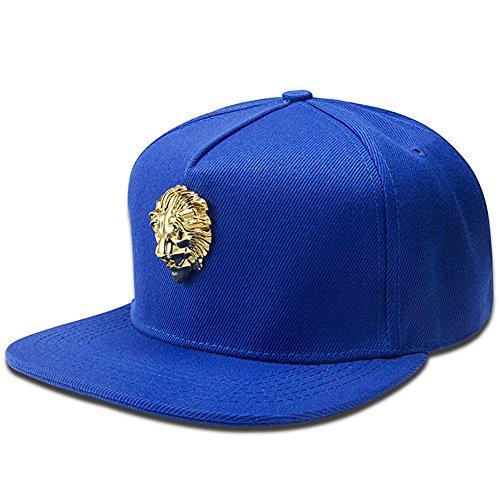 Midnight Blue Gold Lion Snapback