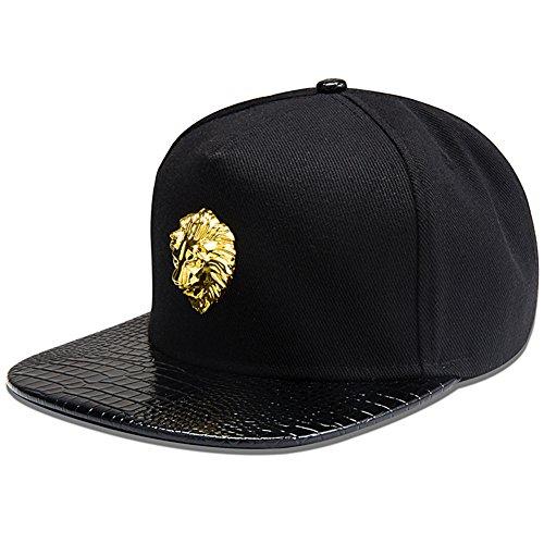 Black Gold Lion Snapback