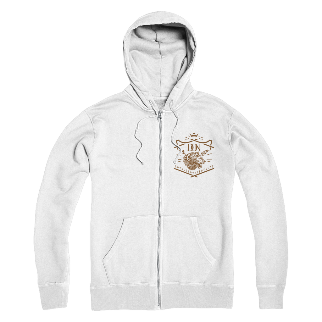 Lavender Loyalty Over Royalty Premium Adult Zip Hoodie