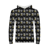 Black 3 Kids All-Over Print Hoodie