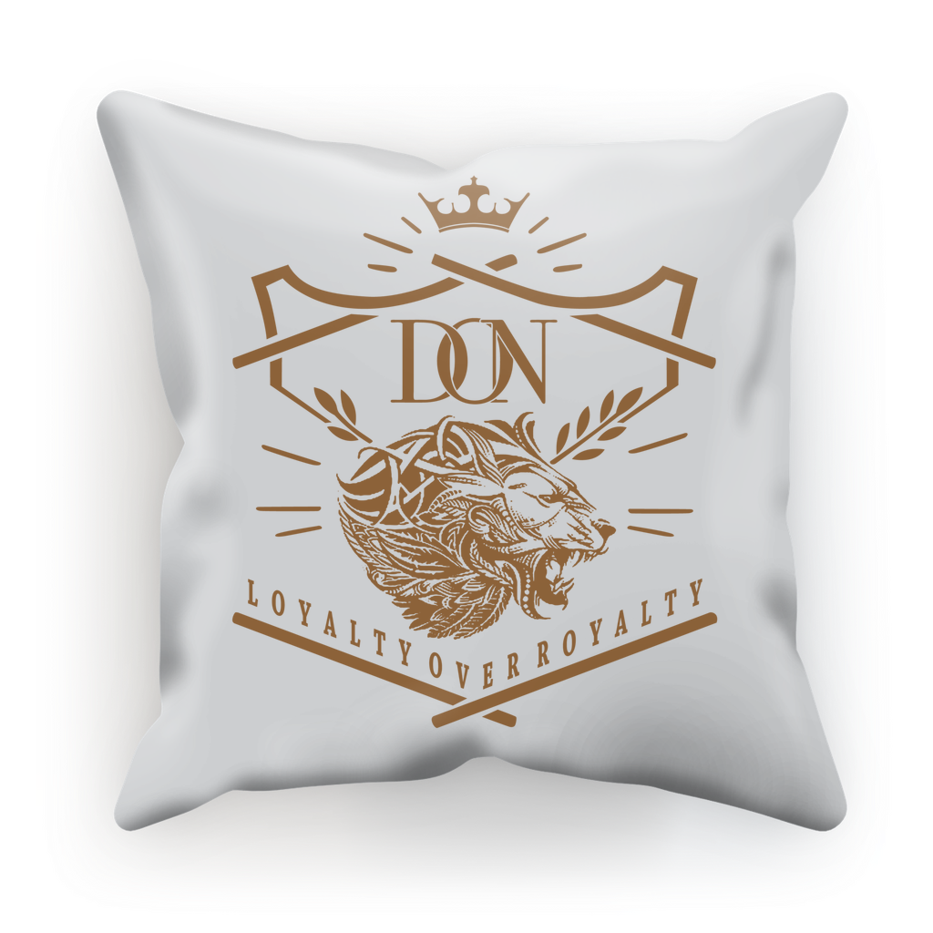 Dim Gray Loyalty Over Royalty Sublimation Cushion Cover