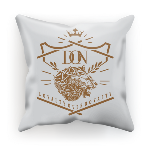 Dim Gray Loyalty Over Royalty Sublimation Cushion Cover