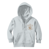 Light Gray Loyalty Over Royalty Classic Kids Zip Hoodie