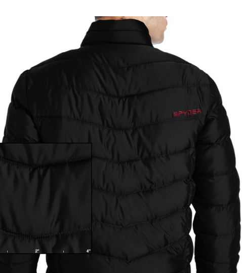 Mens Don X Spyder Embroidered Insulated Puffer Jacket - Coats