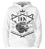 Mens Official Don Loyalty Over Royalty Silk White Hoodie