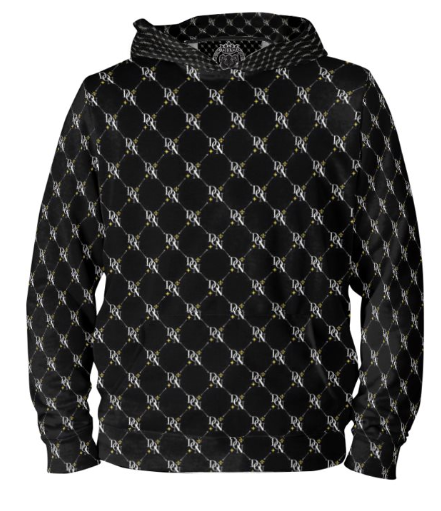 Black Men's Official DON Signature Print Hoodie