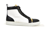 Gianmarco X Don Official Gold And White High-Top Sneakers - Shoes