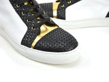 Gianmarco X Don Official Gold And White High-Top Sneakers - Shoes