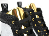 Gianmarco X Don Official Gold And White High-Top Sneakers - Shoes