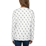 Official DON Women's Signature White Print Sweater