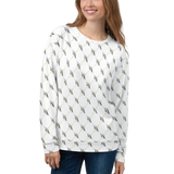 Official DON Women's Signature White Print Sweater