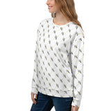 Official DON Women's Signature White Print Sweater