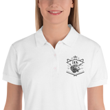 Womens Embroidered Loyalty Over Royalty Polo-Shirt - S