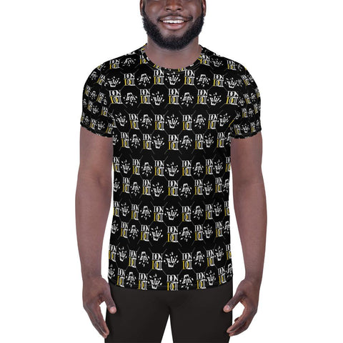 Black Official DON Men's Gold Print T-Shirt