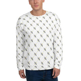 Official DON Men's Signature White Print Sweater