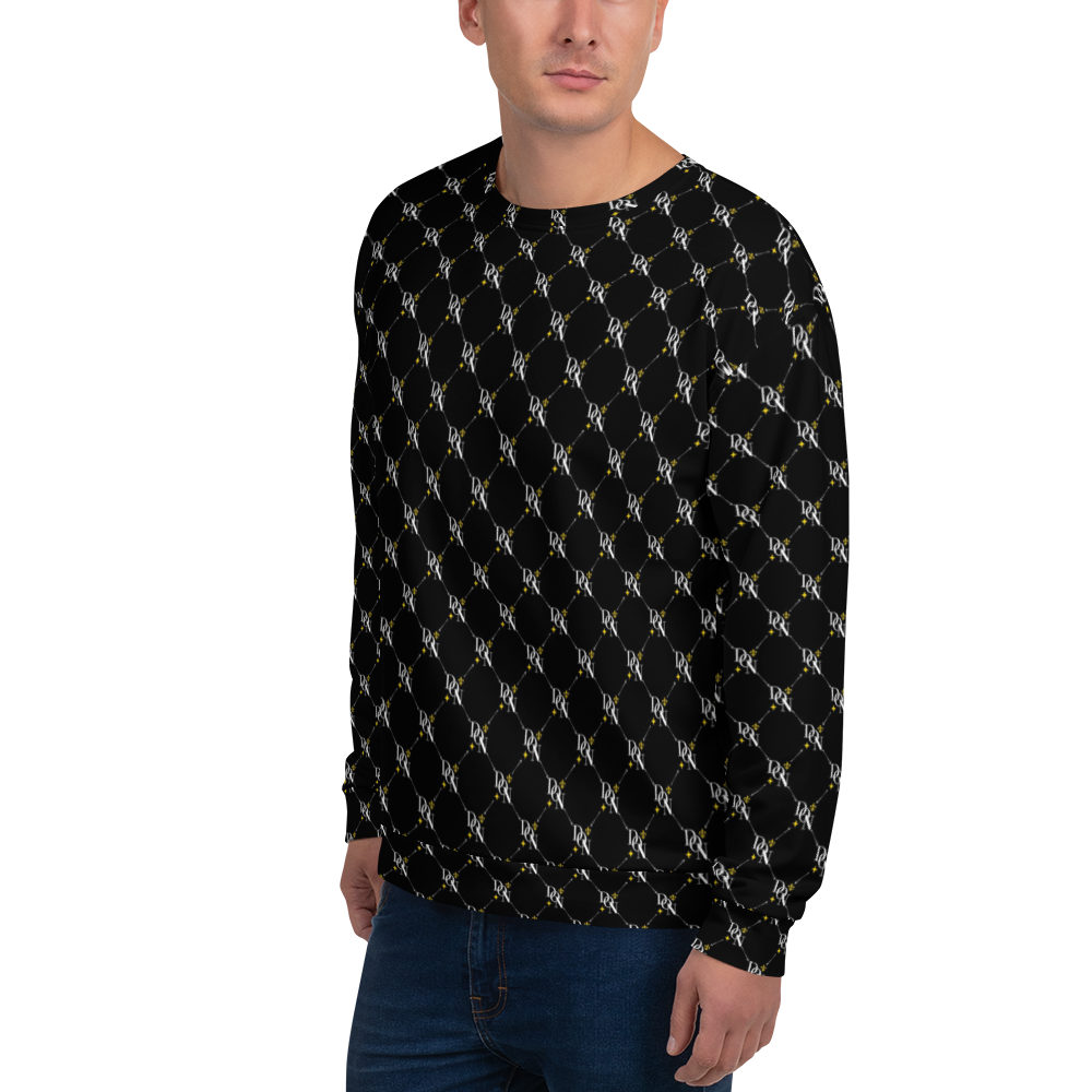 White Men's Official DON Signature Pattern Sweatshirt