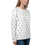 Official DON Women's Signature White Print Sweater